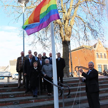 Rainbow Flag Raising